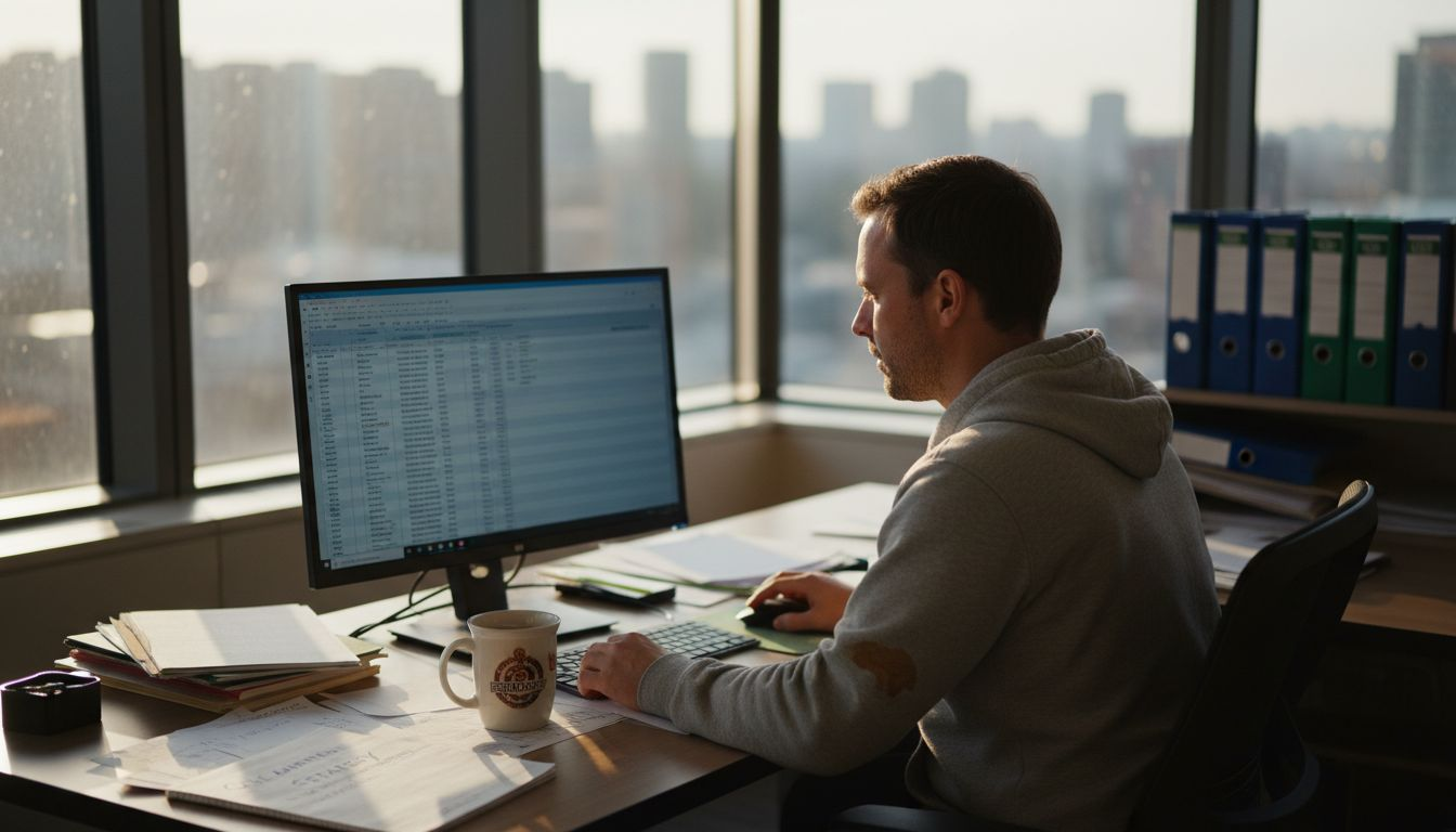 1771736041190_image Analyst reviews iGaming SEO strategy at desk